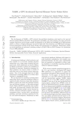 NekRS, a GPU-Accelerated Spectral Element Navier-Stokes Solver
