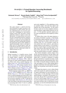 SpartQA: : A Textual Question Answering Benchmark for Spatial Reasoning