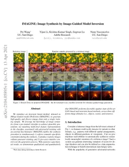 IMAGINE: Image Synthesis by Image-Guided Model Inversion
