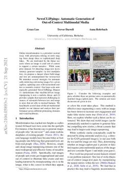 NewsCLIPpings: Automatic Generation of Out-of-Context Multimodal Media