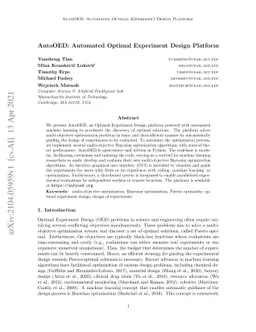 AutoOED: Automated Optimal Experiment Design Platform