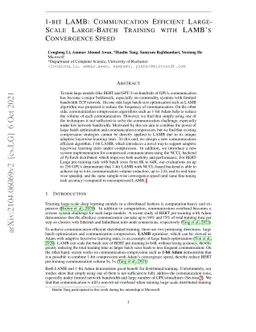 1-bit LAMB: Communication Efficient Large-Scale Large-Batch Training
  with LAMB's Convergence Speed