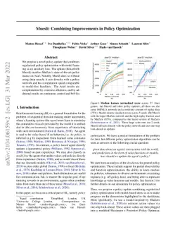 Muesli: Combining Improvements in Policy Optimization