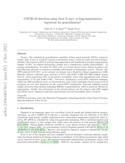COVID-19 detection using chest X-rays: is lung segmentation important
  for generalization?