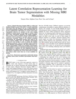 Latent Correlation Representation Learning for Brain Tumor Segmentation
  with Missing MRI Modalities
