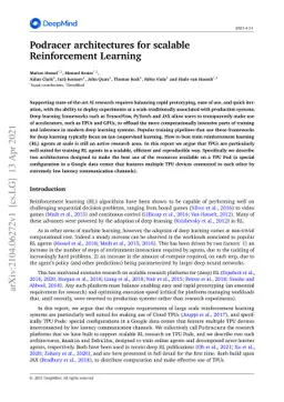 Podracer architectures for scalable Reinforcement Learning