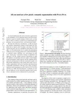 All you need are a few pixels: semantic segmentation with PixelPick
