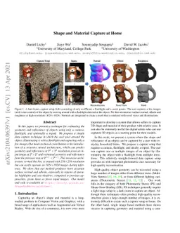 Shape and Material Capture at Home