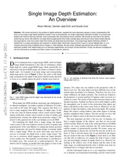 Single Image Depth Estimation: An Overview