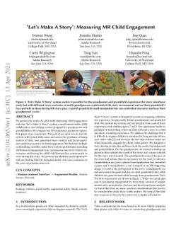 Lets Make A Story Measuring MR Child Engagement