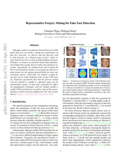 Representative Forgery Mining for Fake Face Detection