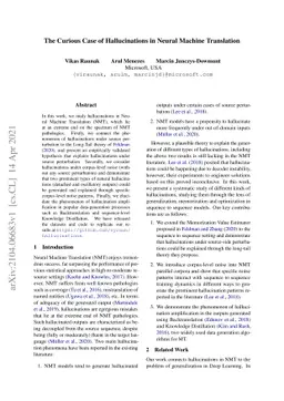 The Curious Case of Hallucinations in Neural Machine Translation