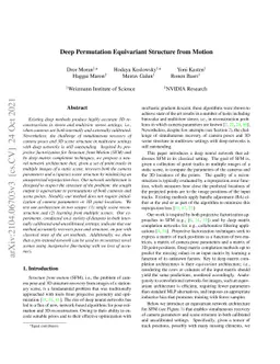 Deep Permutation Equivariant Structure from Motion