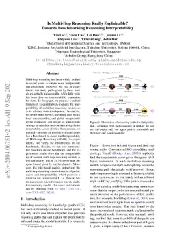 Is Multi-Hop Reasoning Really Explainable? Towards Benchmarking
  Reasoning Interpretability