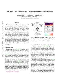 VOLDOR: Visual Odometry from Log-logistic Dense Optical flow Residuals