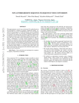Non-autoregressive sequence-to-sequence voice conversion