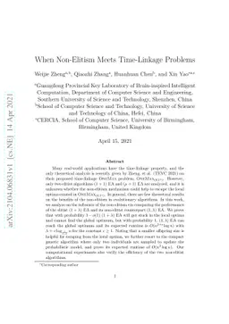 When Non-Elitism Meets Time-Linkage Problems