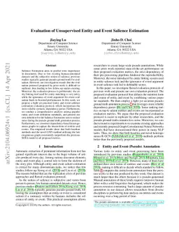 Evaluation of Unsupervised Entity and Event Salience Estimation