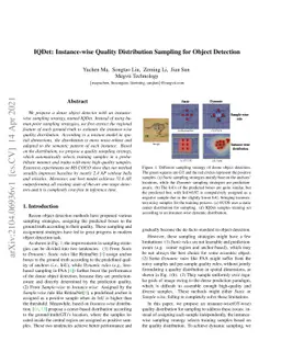 IQDet: Instance-wise Quality Distribution Sampling for Object Detection