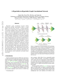 A Hyperbolic-to-Hyperbolic Graph Convolutional Network