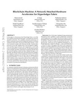 Blockchain Machine: A Network-Attached Hardware Accelerator for
  Hyperledger Fabric