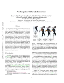 Pose Recognition with Cascade Transformers
