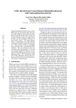 COIL: Revisit Exact Lexical Match in Information Retrieval with
  Contextualized Inverted List
