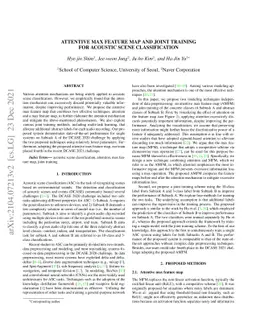 Attentive max feature map and joint training for acoustic scene
  classification