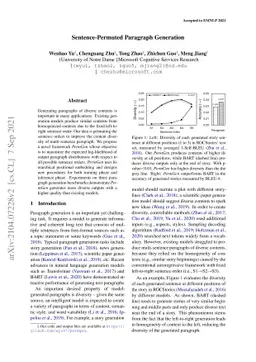 Sentence-Permuted Paragraph Generation