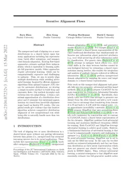 Iterative Alignment Flows