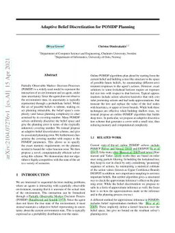 Adaptive Belief Discretization for POMDP Planning