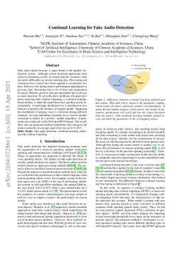 Continual Learning for Fake Audio Detection