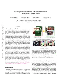 Learning to Estimate Robust 3D Human Mesh from In-the-Wild Crowded
  Scenes