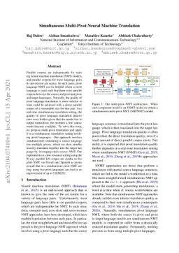 Simultaneous Multi-Pivot Neural Machine Translation