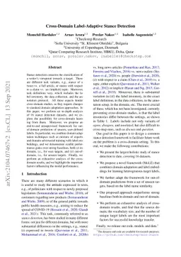 Cross-Domain Label-Adaptive Stance Detection