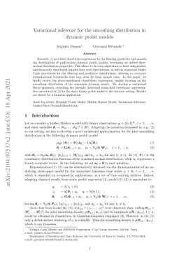 Variational Inference for the Smoothing Distribution in Dynamic Probit
  Models