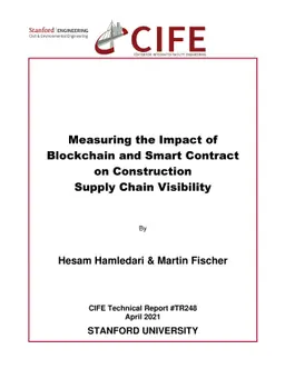 Measuring the Impact of Blockchain and Smart Contract on Construction
  Supply Chain Visibility