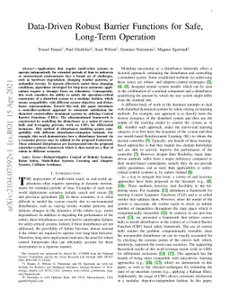 Data-Driven Robust Barrier Functions for Safe, Long-Term Operation