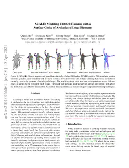SCALE: Modeling Clothed Humans with a Surface Codec of Articulated Local
  Elements
