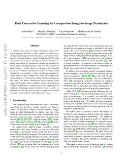 Dual Contrastive Learning for Unsupervised Image-to-Image Translation