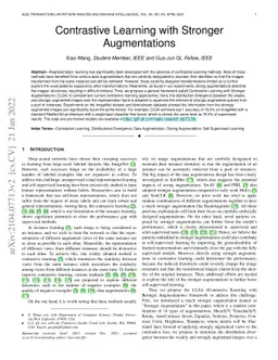 Contrastive Learning with Stronger Augmentations