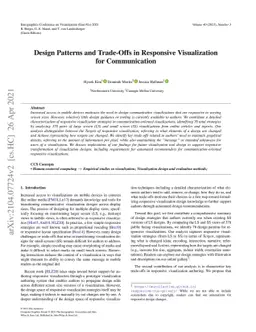 Design Patterns and Trade-Offs in Responsive Visualization for
  Communication