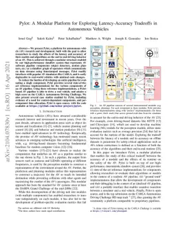 Pylot: A Modular Platform for Exploring Latency-Accuracy Tradeoffs in
  Autonomous Vehicles