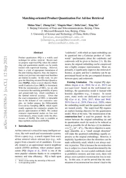 Matching-oriented Product Quantization For Ad-hoc Retrieval
