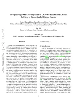 Histopathology WSI Encoding based on GCNs for Scalable and Efficient
  Retrieval of Diagnostically Relevant Regions