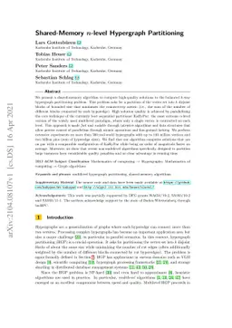 Shared-Memory n-level Hypergraph Partitioning