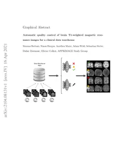 Automatic quality control of brain T1-weighted magnetic resonance images
  for a clinical data warehouse