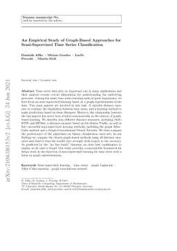An Empirical Study of Graph-Based Approaches for Semi-Supervised Time
  Series Classification