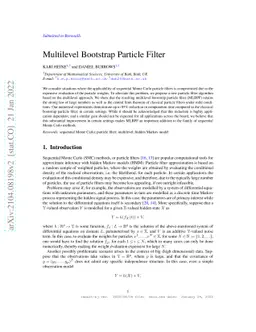 Multilevel Bootstrap Particle Filter