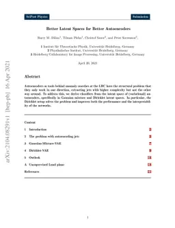 Better Latent Spaces for Better Autoencoders